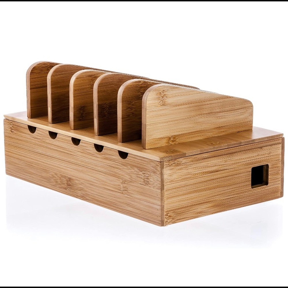 Charging station rack for smartphones and tablets